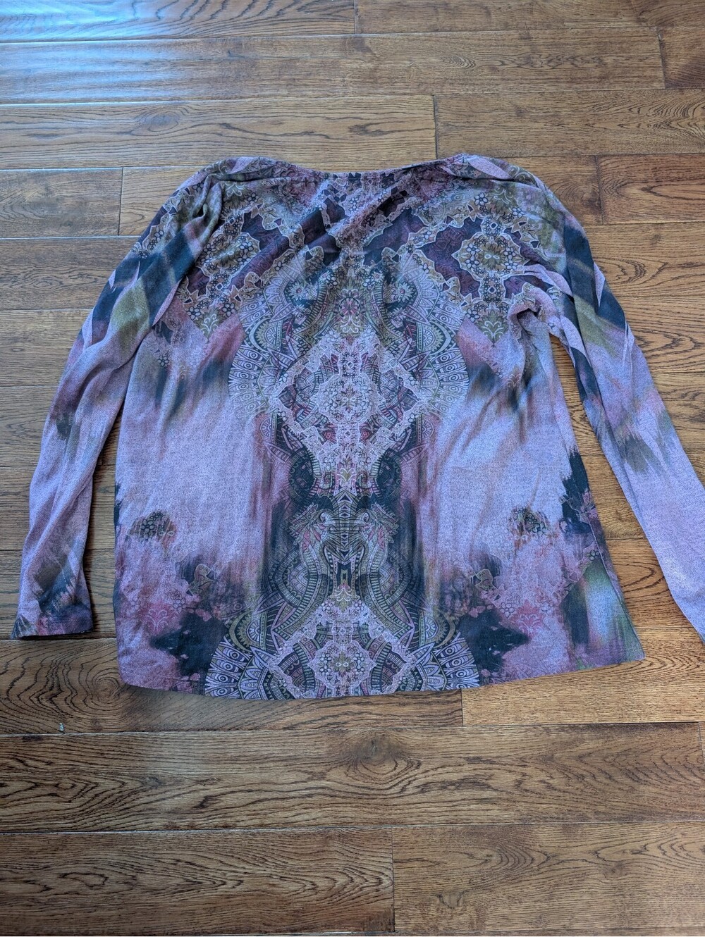 World Unity Embellished Purple Top Shirt Size L